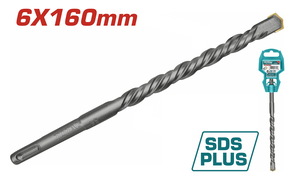 TOTAL ΔΙΑΜΑΝΤΟΤΡΥΠΑΝΟ SDS-PLUS 6 X 160mm (TAC310602)
